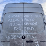 Dirty white van