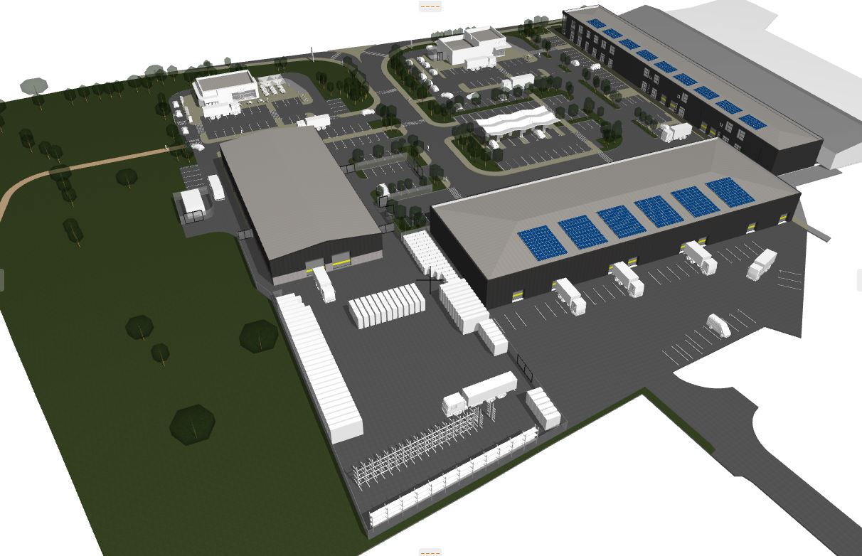 Artist's impression of the new Swansea East Trade Park
