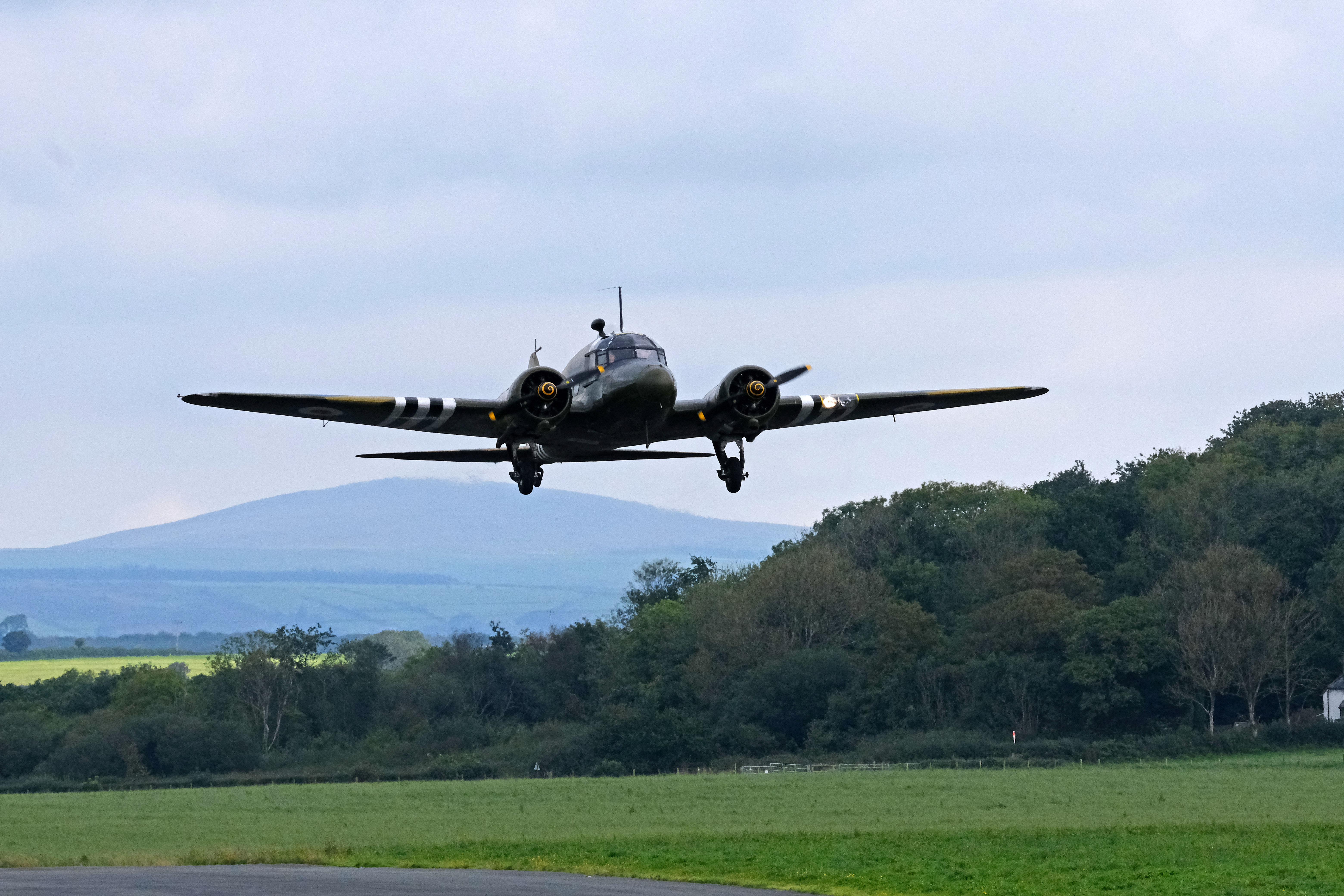 Avro Anson aircraft at Haverfordwest Airport
