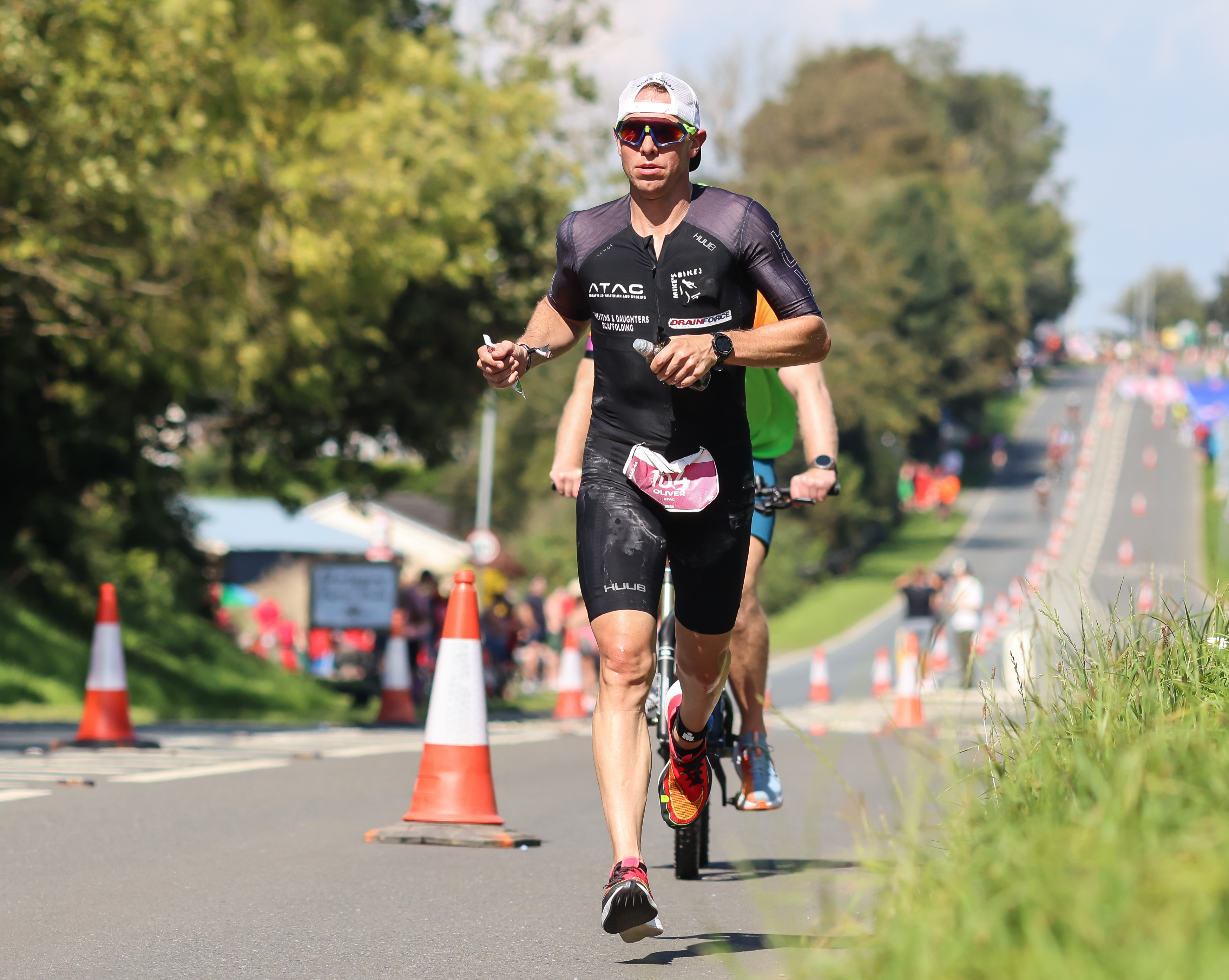 Athletes race IRONMAN Wales in Tenby.
