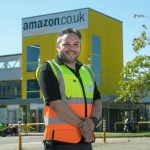 Gavin Fleming at Amazon's Fabian Way Warehouse near Swansea.