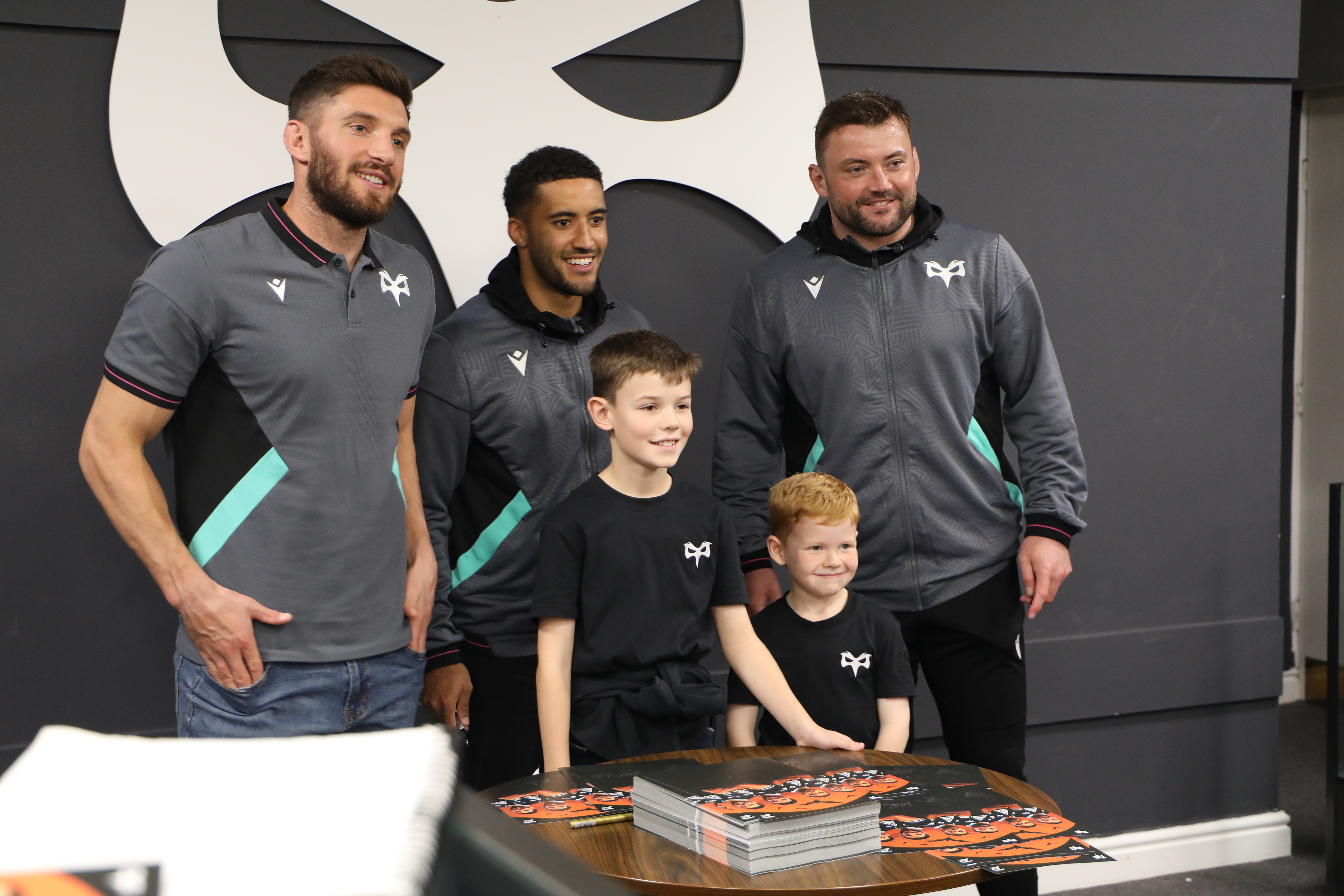 Ospreys superstars, Sam Parry, Keelan Giles, Rhys Davies and Owen Williams held a meet and greet for fans