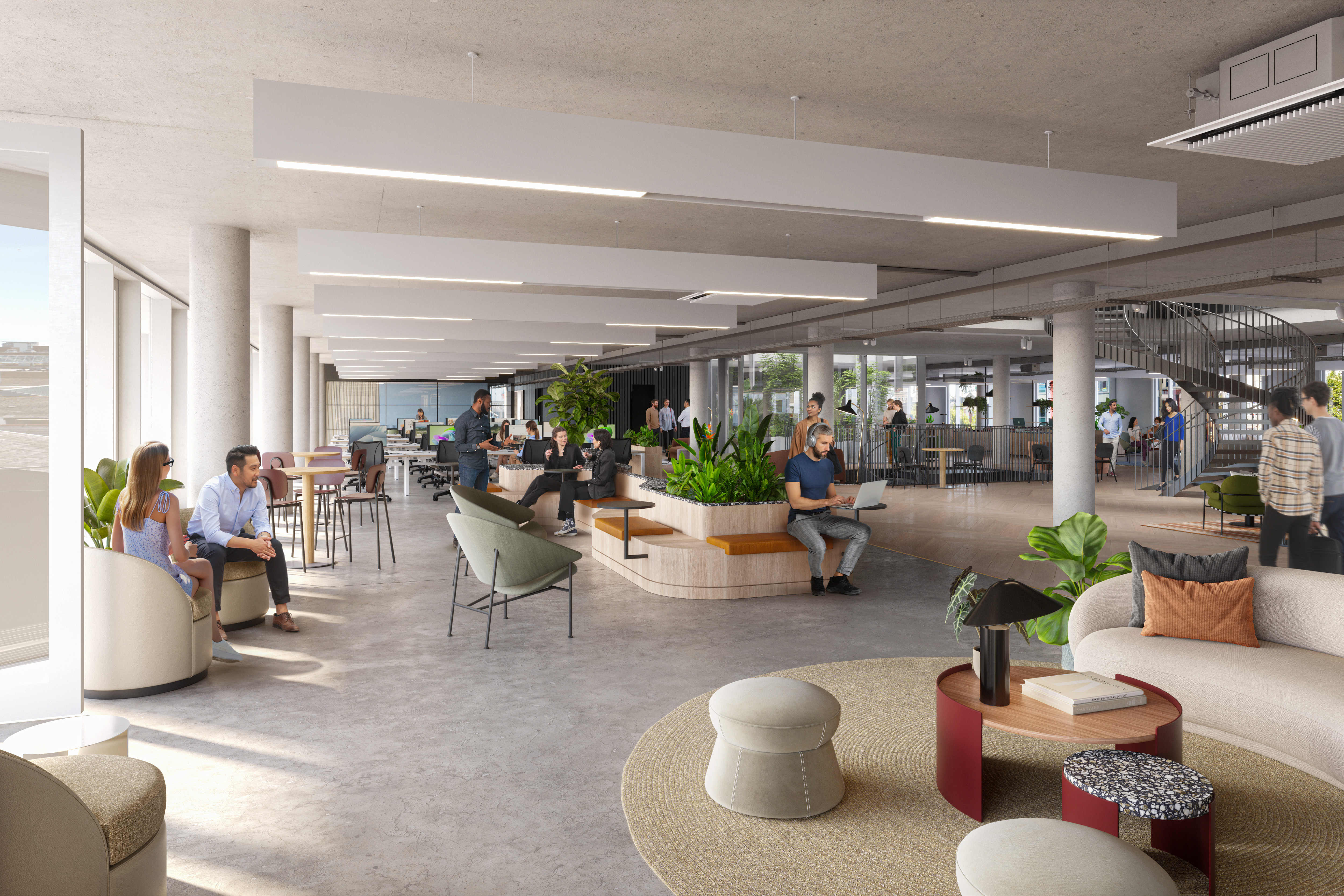 The inside of the new Kingsway office development