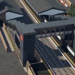 Artist's impression of Llanelli station footbridge