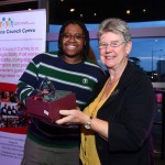 Summer Davies, who graduated from BA Graphic Design in July, won the Outstanding Academic Achievement Award at the National Black History Wales Youth Awards 2023, which were held in the Senedd last week.