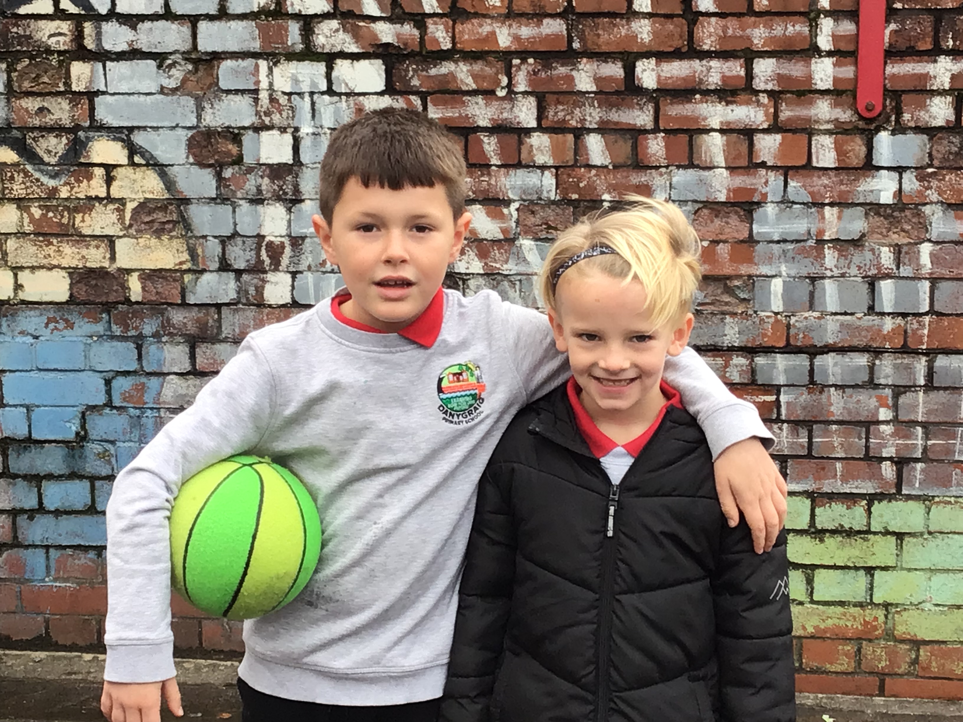 Pupils from Danygraig Primary School