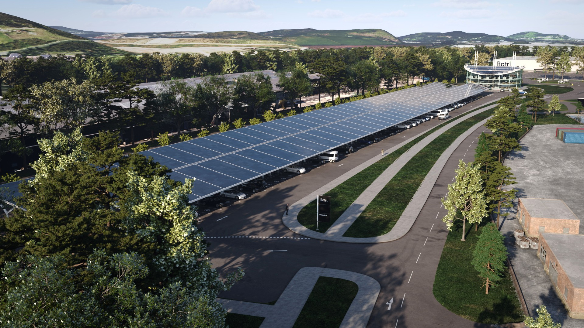 Renewable energy transport hub