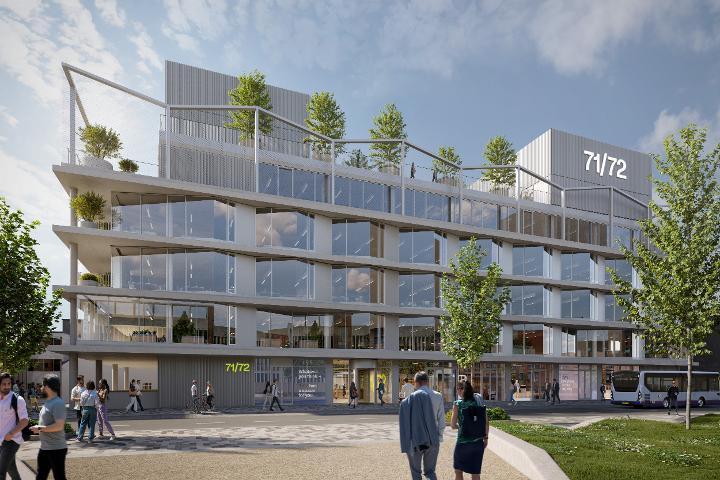 Artist's impression of the view of the new office development from the Kingsway