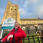 Reverend Dr Adrian Morgan, Vicar of the Parish of Casllwchwr and Gorseinon, outside St Catherine's Church in Gorseinon. (Image: Swansea Council)