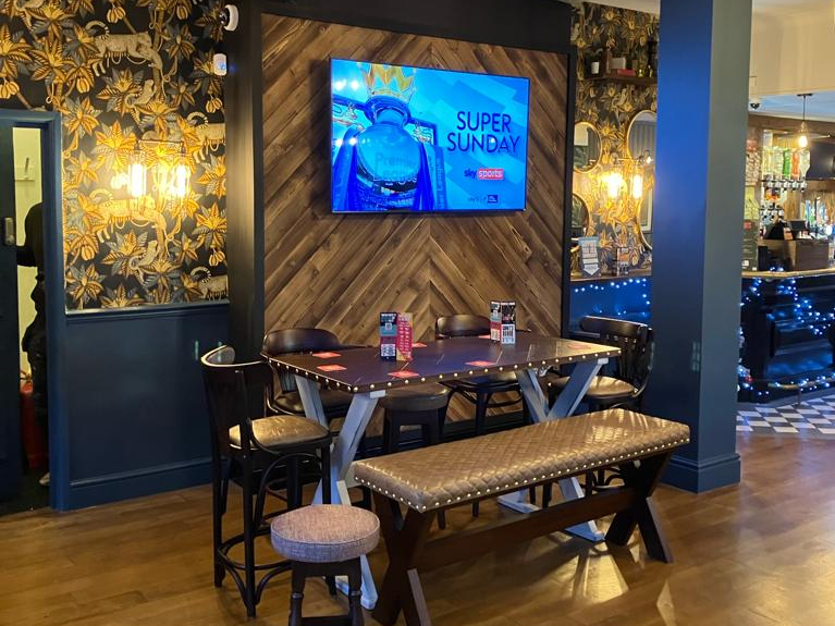 The inside of the newly refurbished St George pub on Walter Road