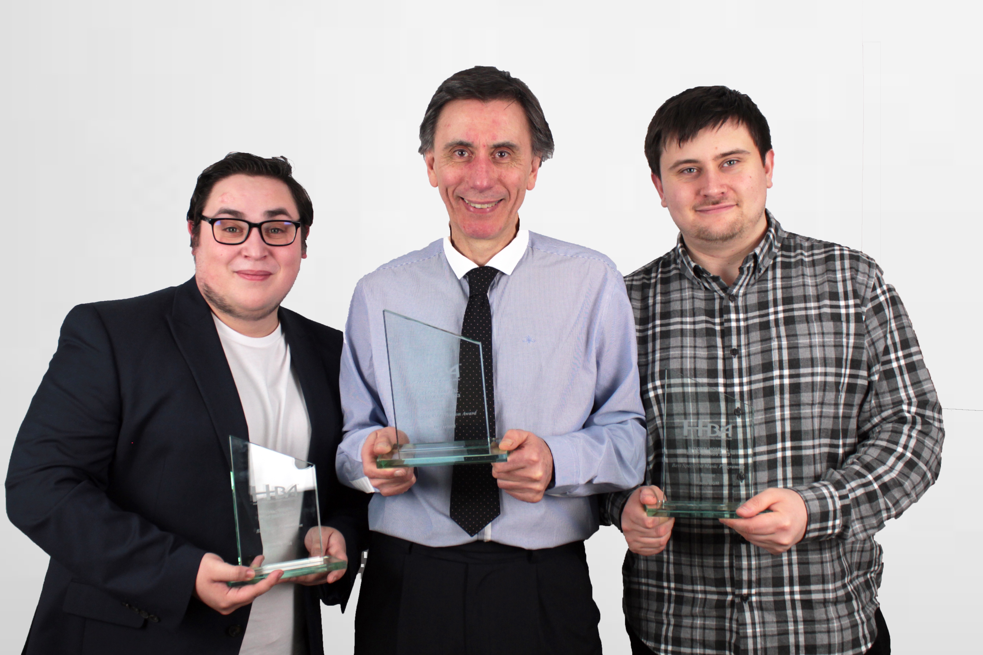 Alessandro Di Filipo, David Hurford & Gareth Hurford of Radio BGM.