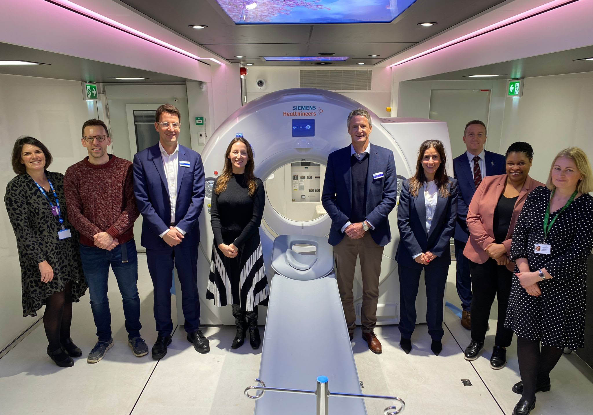 Staff at Singelton Hospital for the opening of the new PET-CT scanner