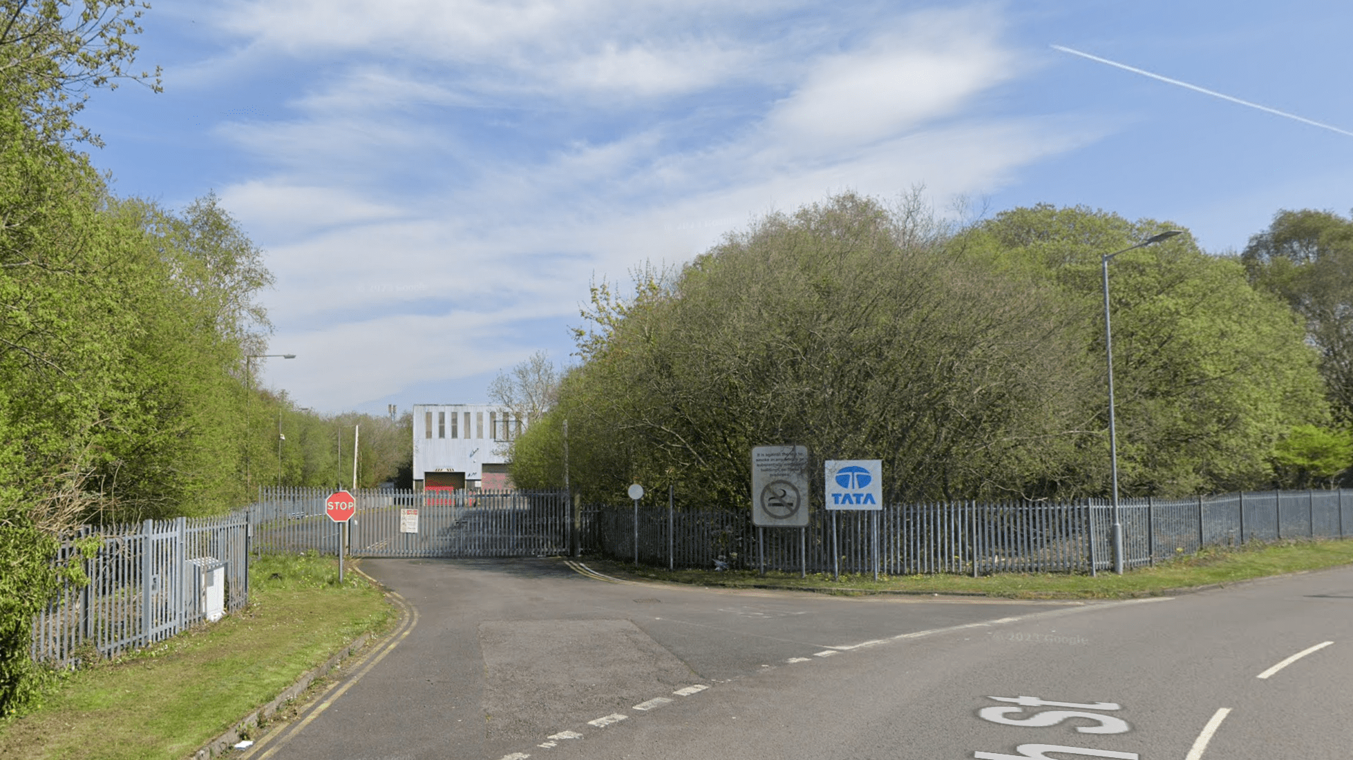 Former Tata Steelworks in Pontarddulais