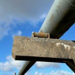 Metal has been stolen from an essential gas pipe in Port Talbot