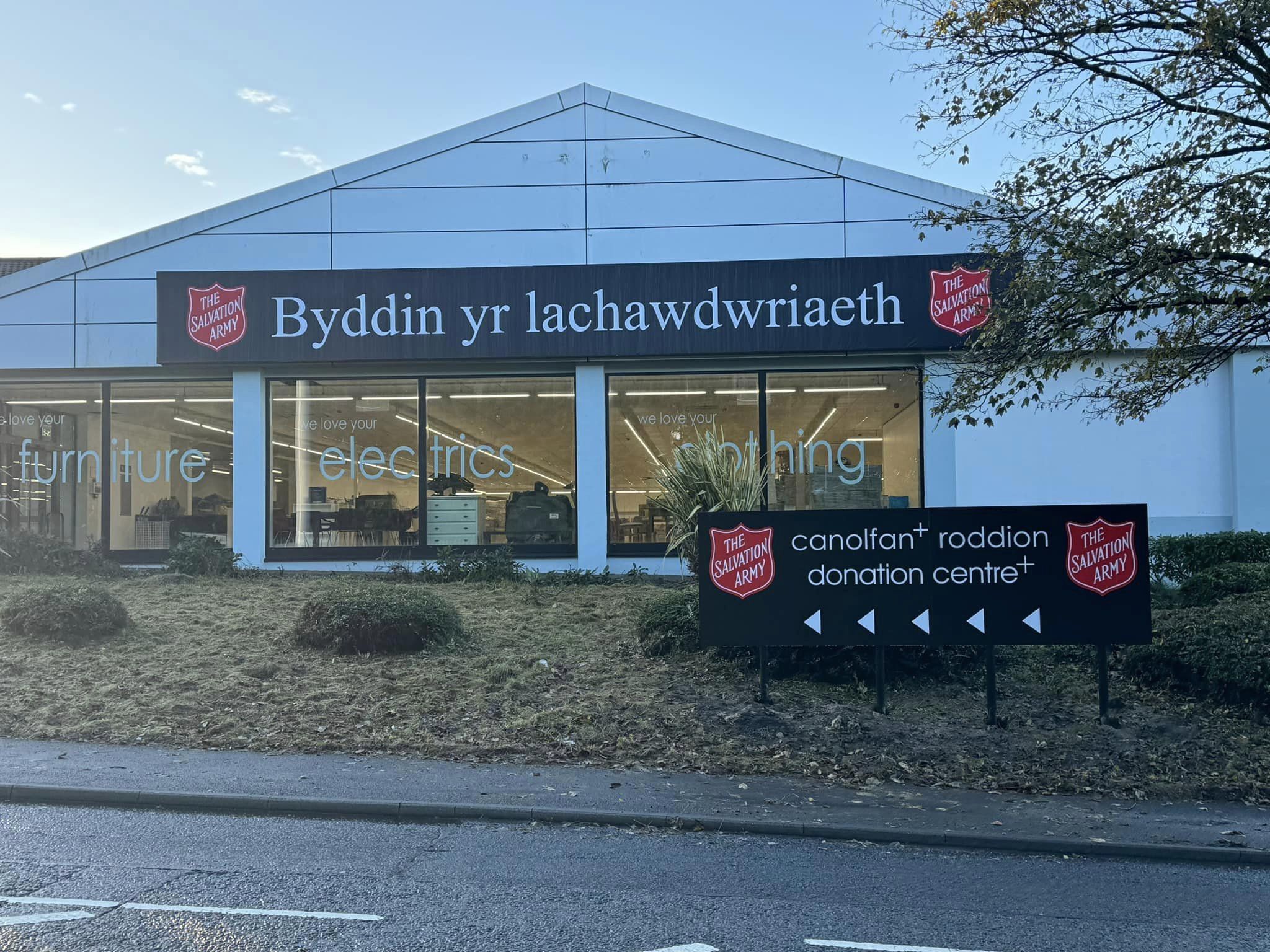 Salvation Army's new large format store in Gorseinon.