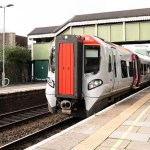 Class 197 train at Bridgend