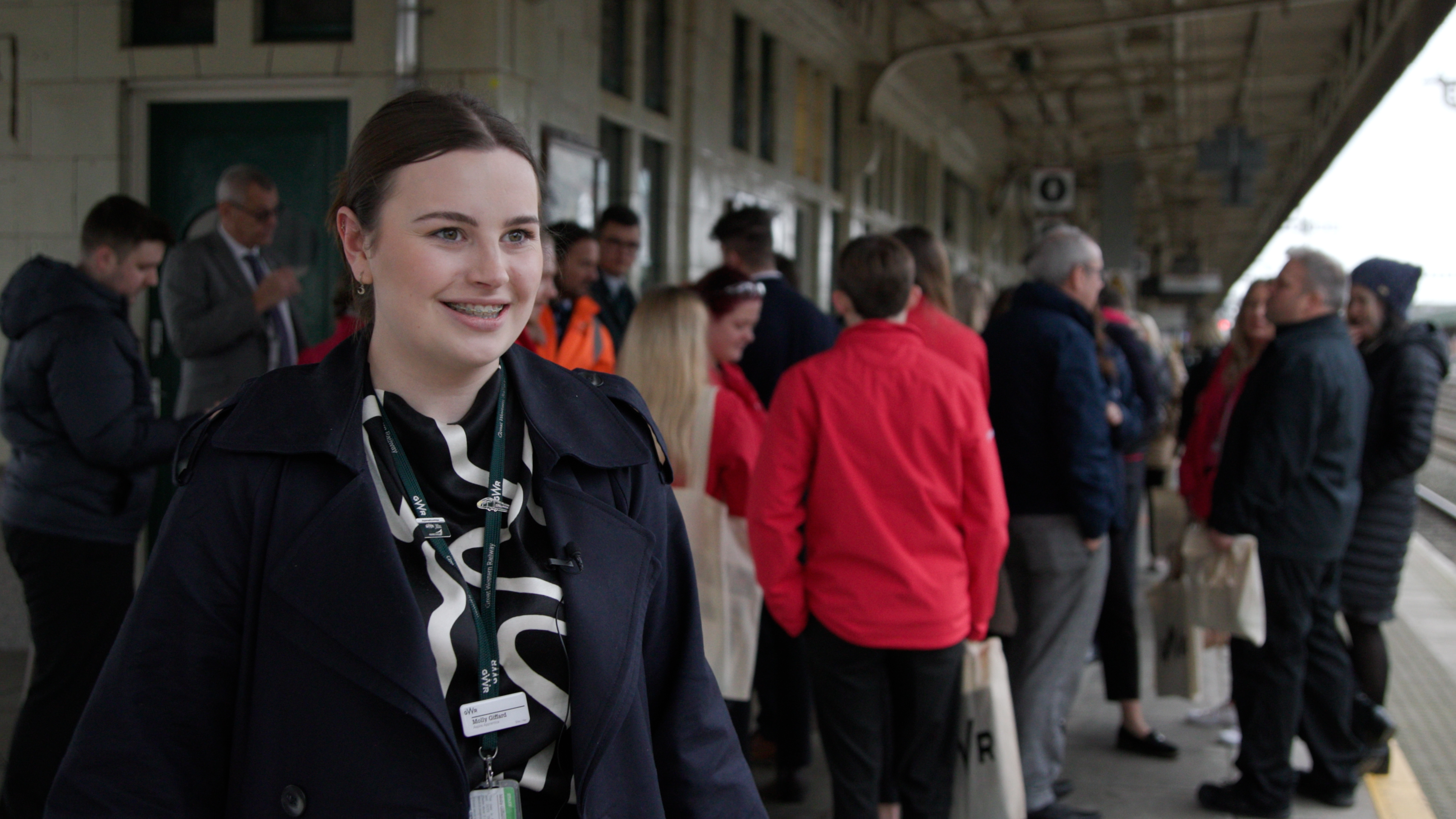 20-year-old Molly Giffard from Swansea masterminded the 'apprentice train' idea.