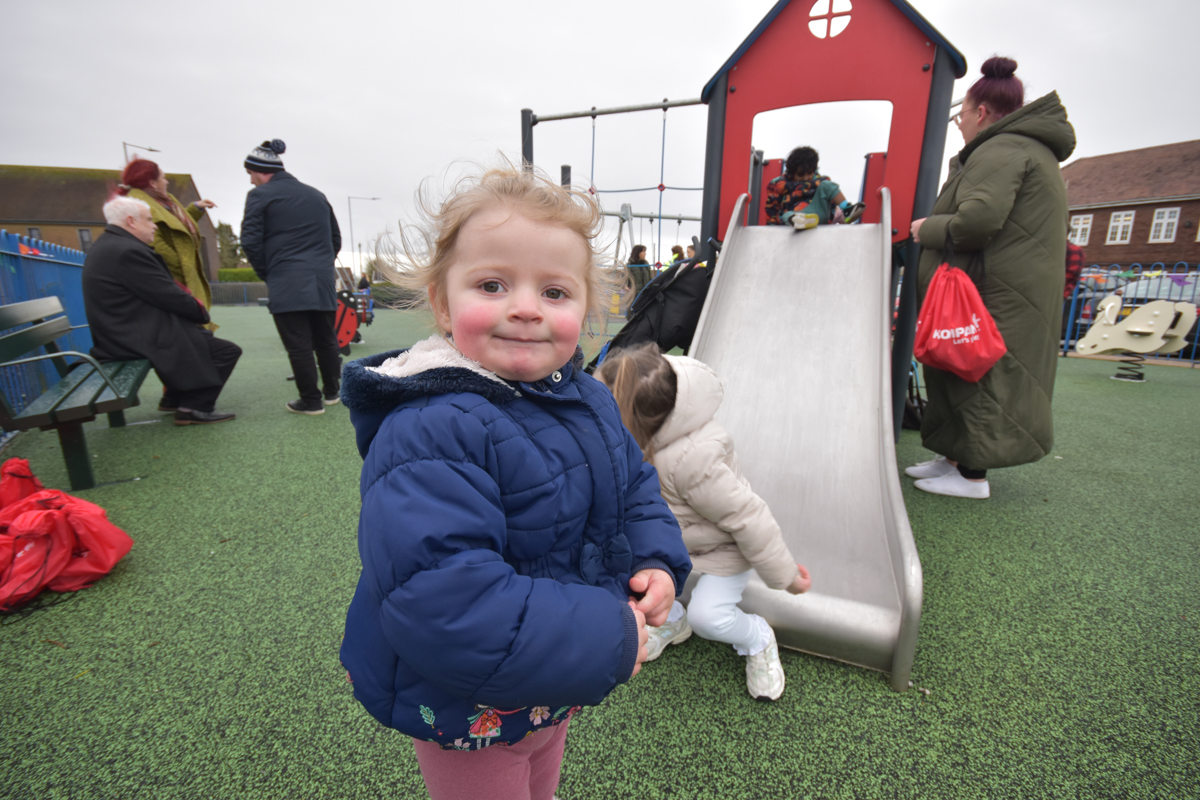 Children enjoying some of the new play equipment in Townhill