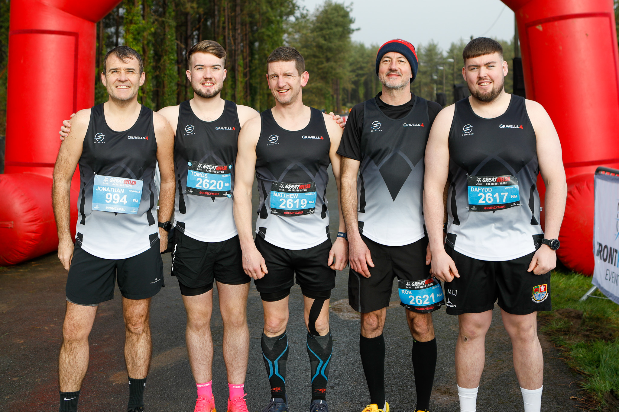 The team from event sponsors, Gravells