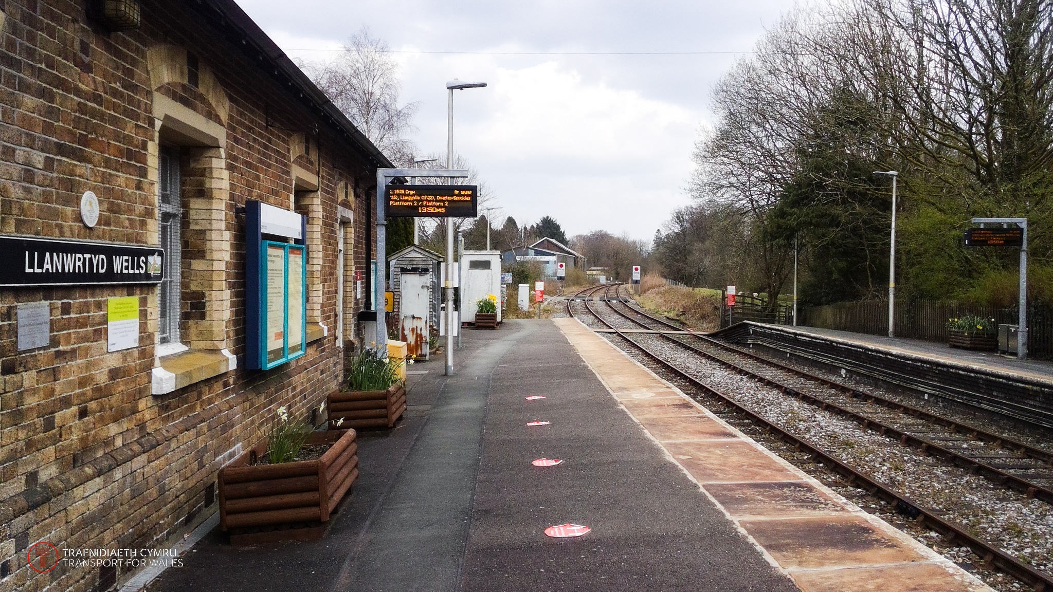 Llanwrtyd Wells station on the Heart of Wales railway line (Image: Transport for Wales)