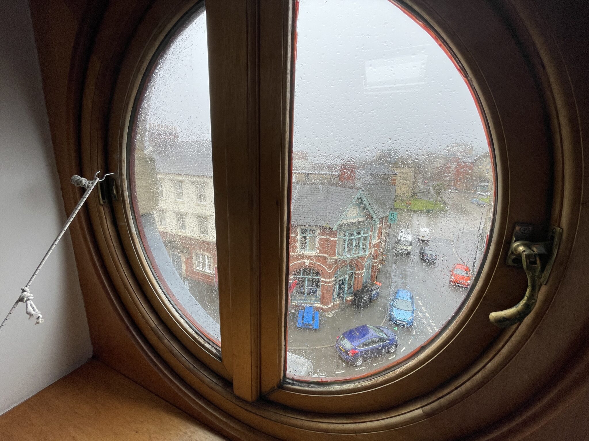 The view from inside the Gloucester Chambers building