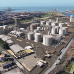 Artist's impression of Lanzatech sustainable aviation facility in Port Talbot