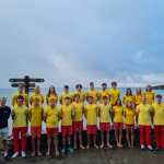 Members of Swansea's RNLI lifeguards team at Langland last season. Pic: RNLI