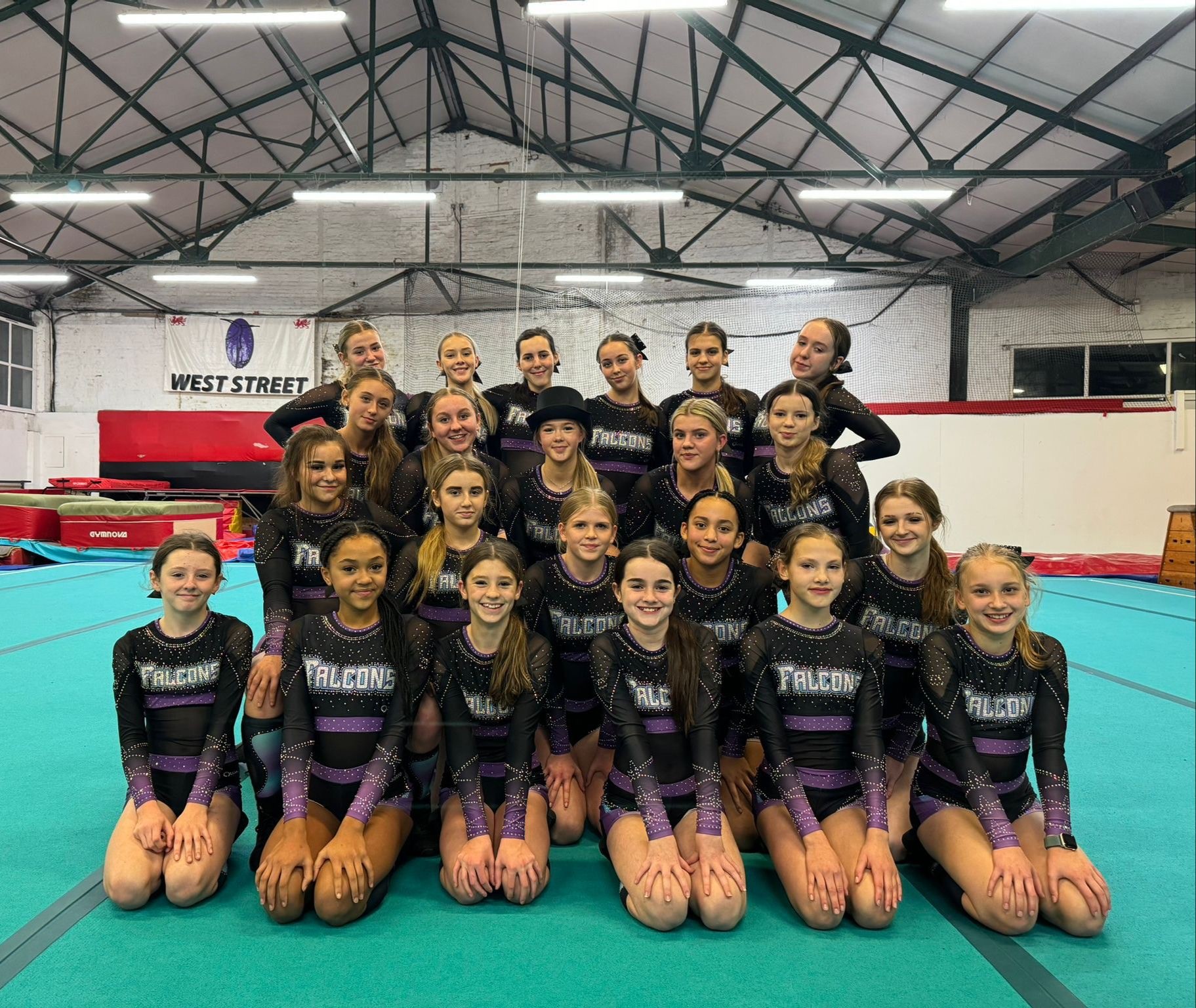 The Swansea Falcons at their home base in West Street Gym, Gorseinon