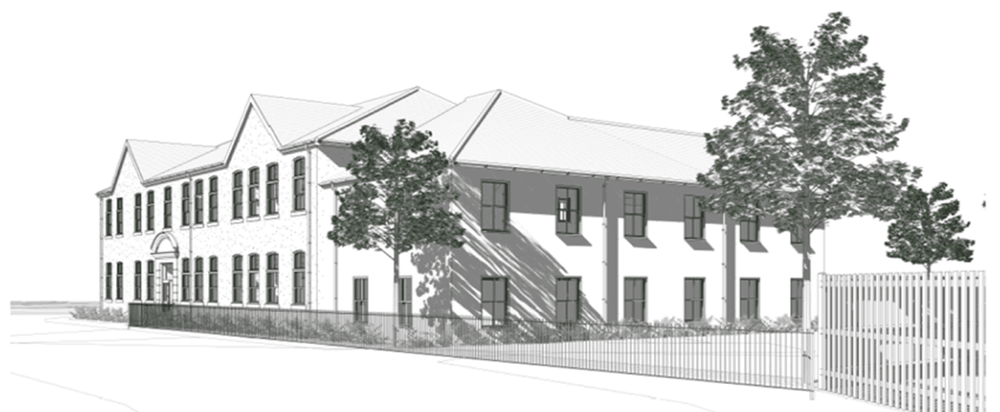 Artist's impression of redeveloped Ty Mawr building in Pontardawe
