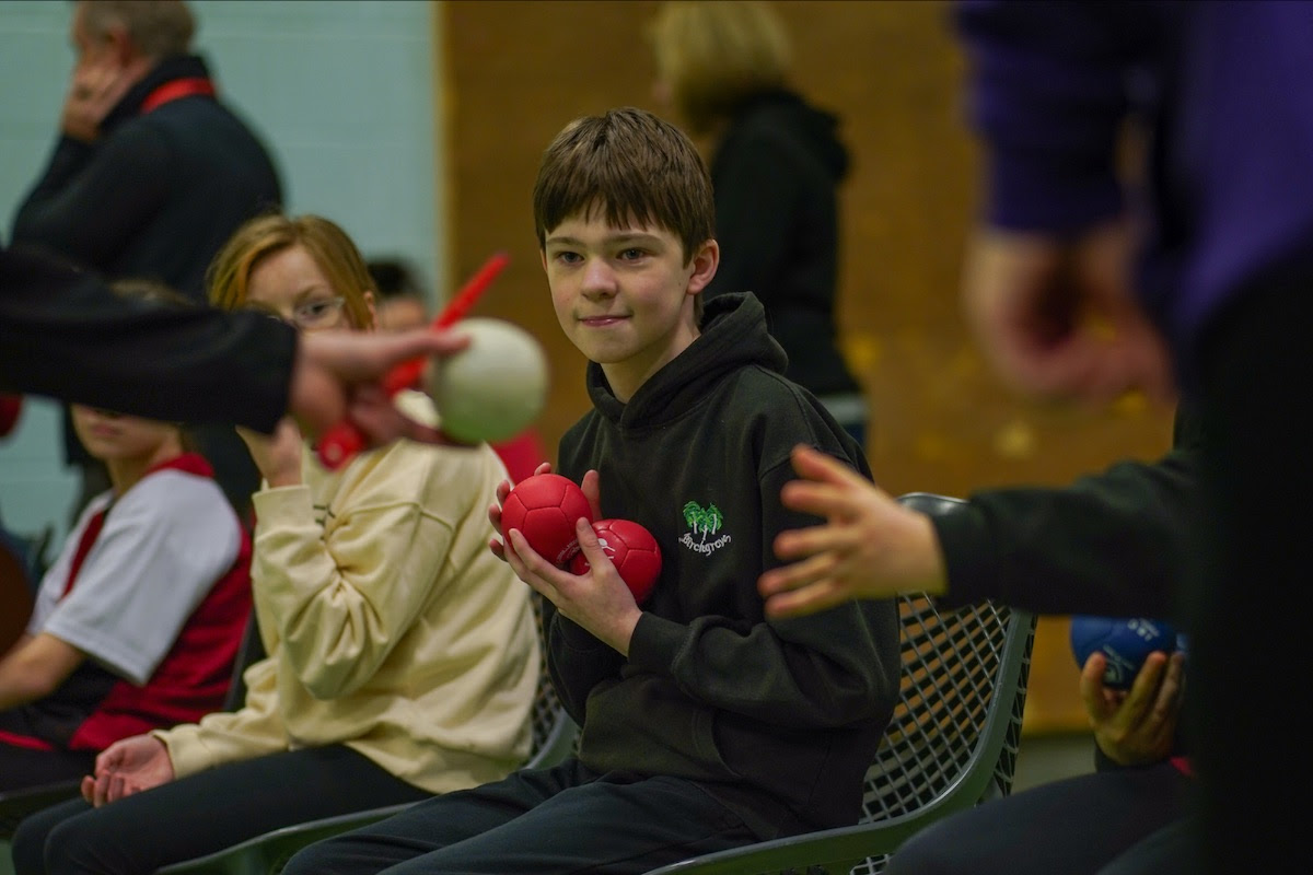 Local schoolchildren enjoying the SPAR insport Series day. (Image: Sophie Lewis)