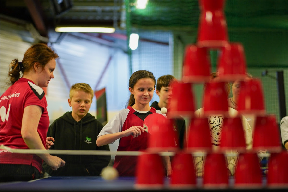 Local schoolchildren enjoying the SPAR insport Series day. (Image: Sophie Lewis)
