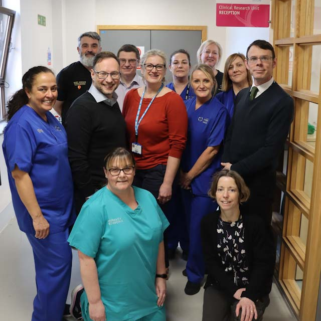 Staff in Morriston Hospital’s Clinical Research Unit