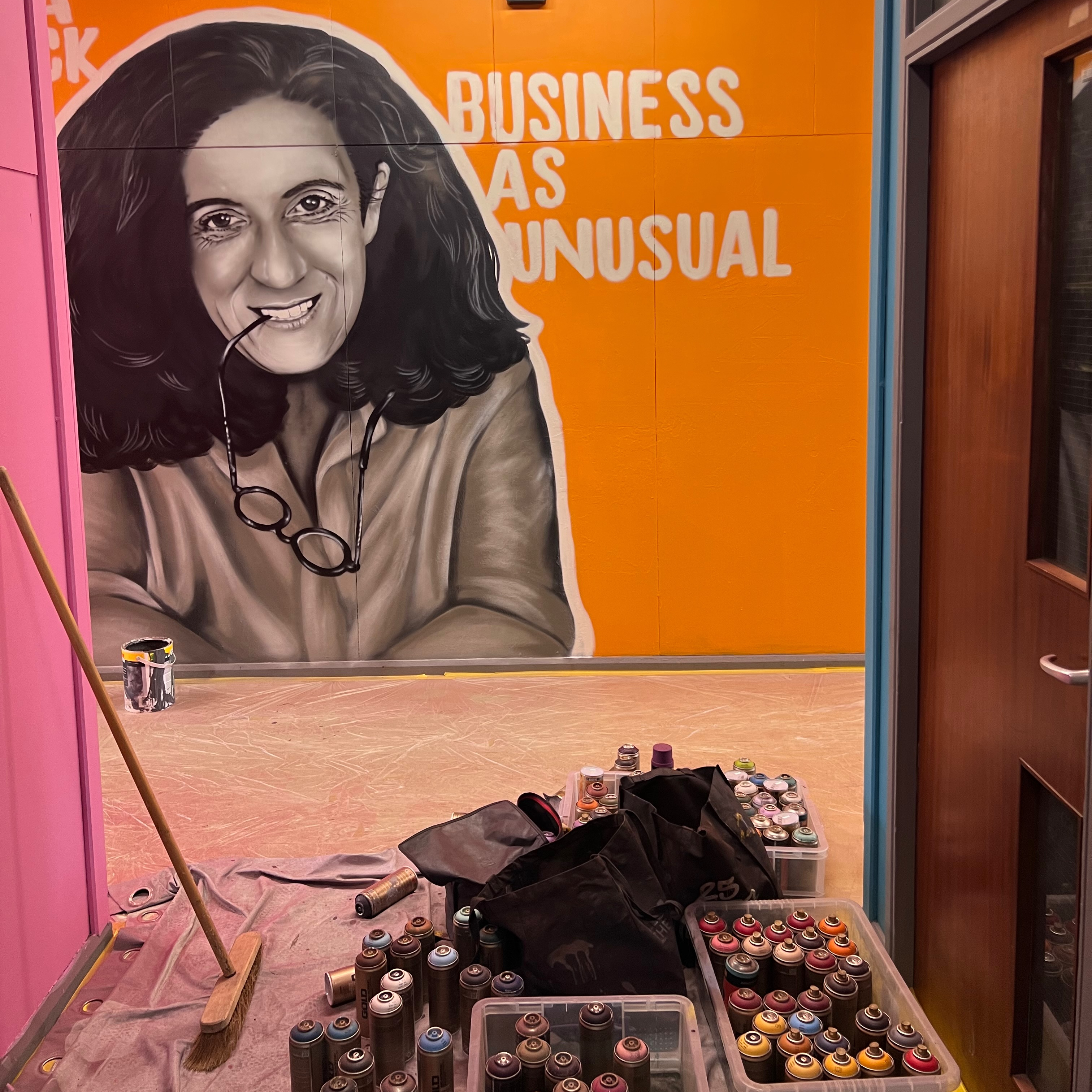 One of the new murals