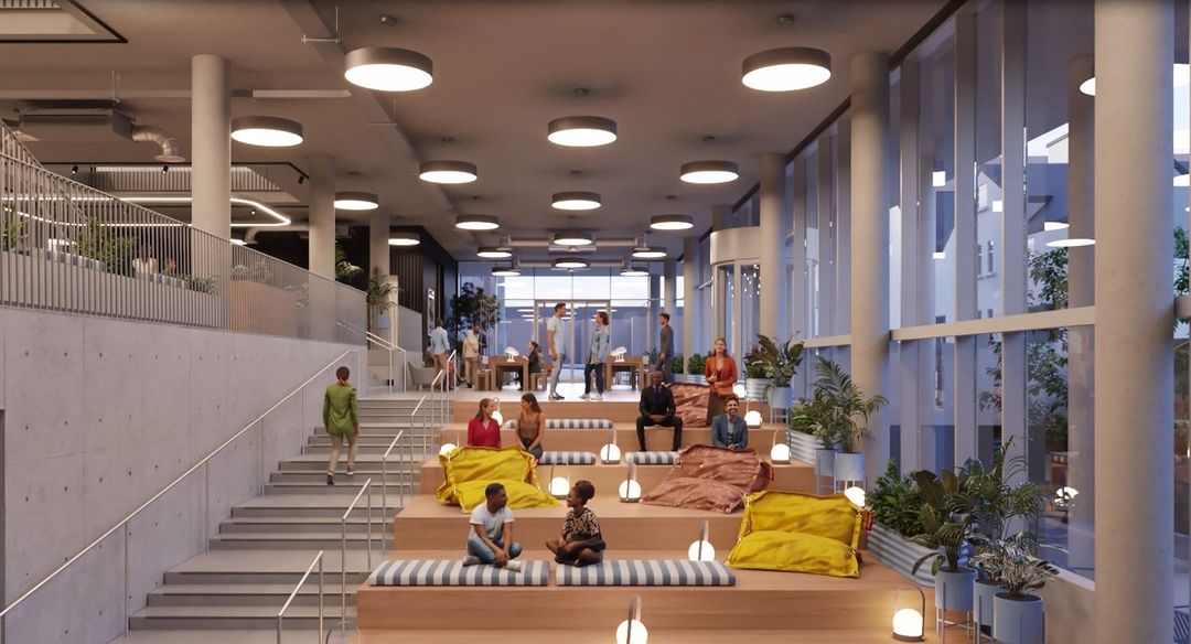 Artist's impression of the interior of 71/72 Kingsway