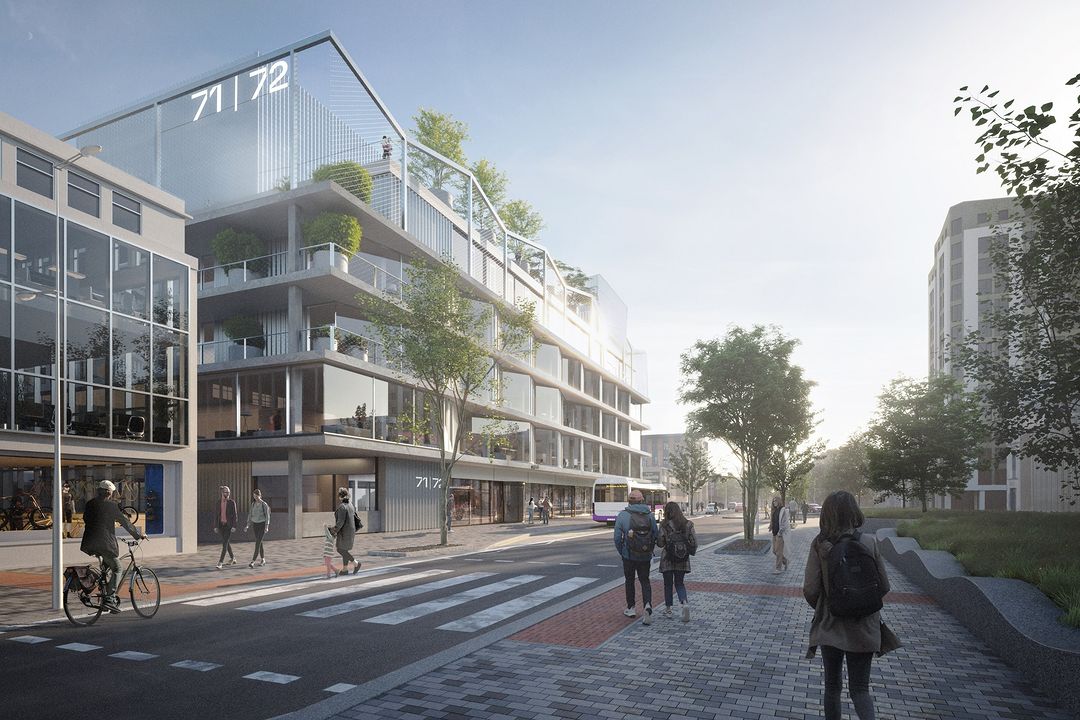 Artist's impression of what the development will look like from the Kingsway once complete