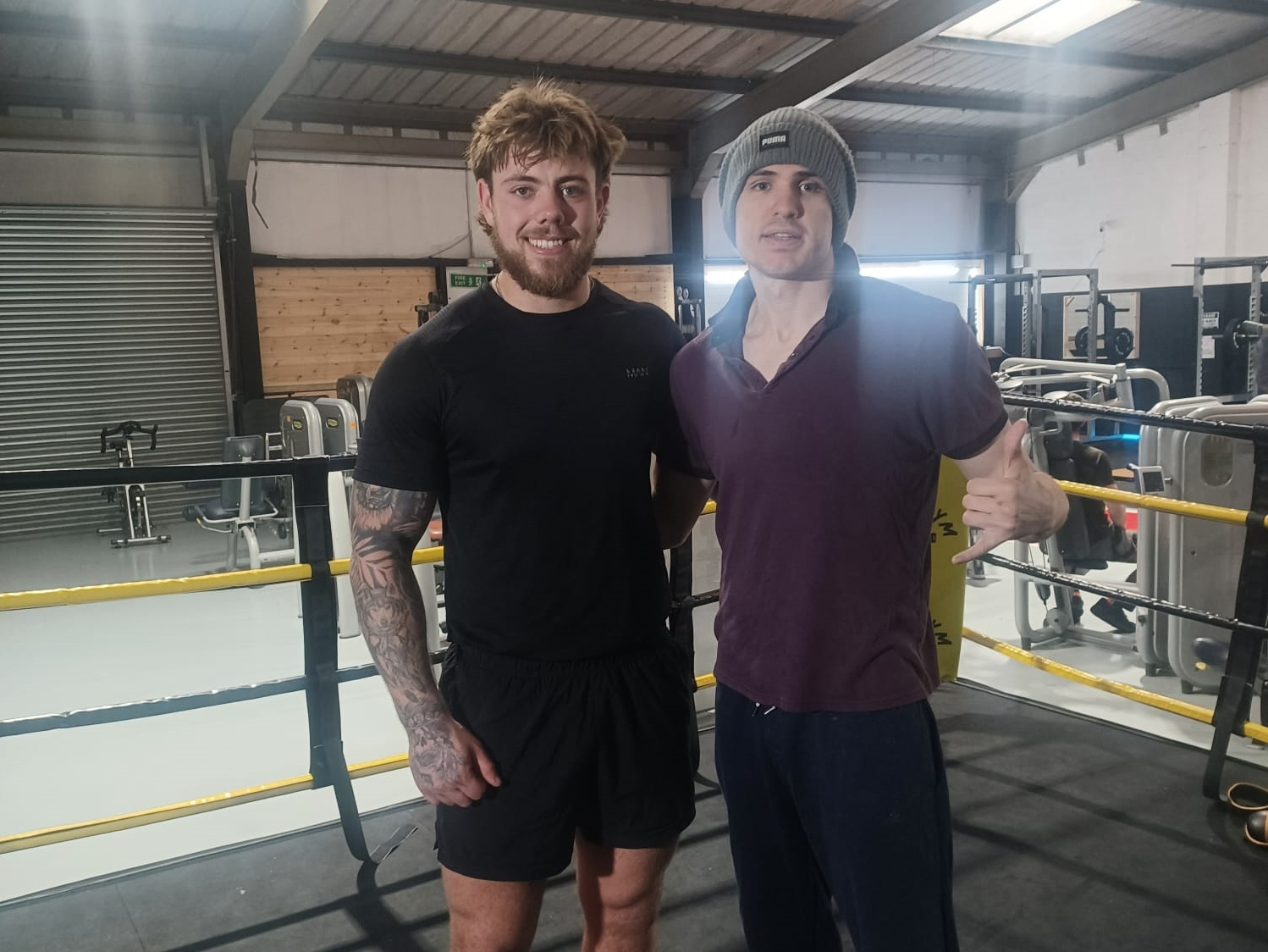 MMA fighters Kingsley Powell (left) and Jonny Mills Jr