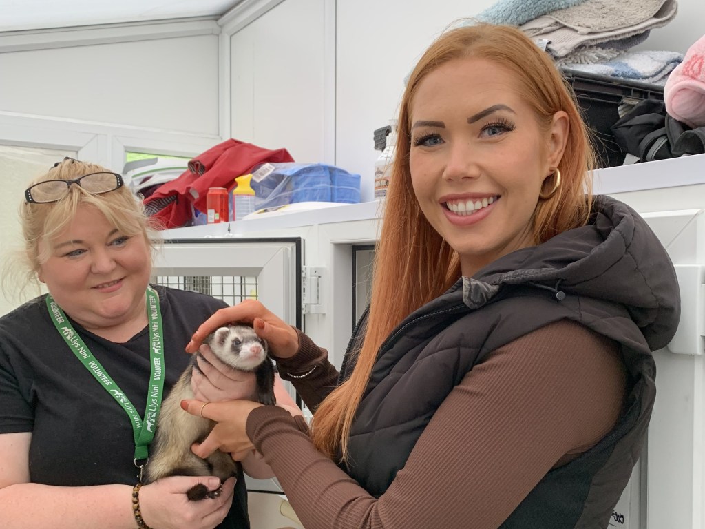 Television presenter, Hayley Pearce at the Grand Opening of the new dog run