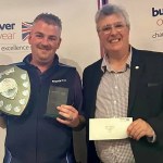 Swansea bus driver Daryl Jones (left) has been named Wales’ best bus driver at the UK Bus Driver of the Year competition held at the weekend n Blackpool. Pictured with Phil Smith, the Chairman of the Road Operators Safety Council (ROSCo) (Image: First Bus)