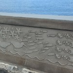 Mumbles Sea wall decoration