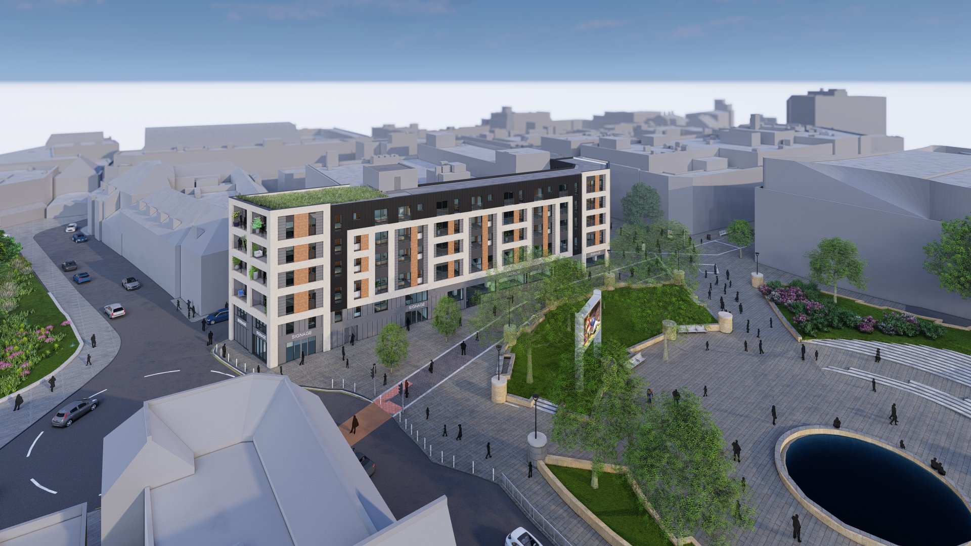 Artist’s impressions of the what the newly revamped 1 Oxford Street in Swansea City Centre could look like (Images: ASBRI / Kartay)
