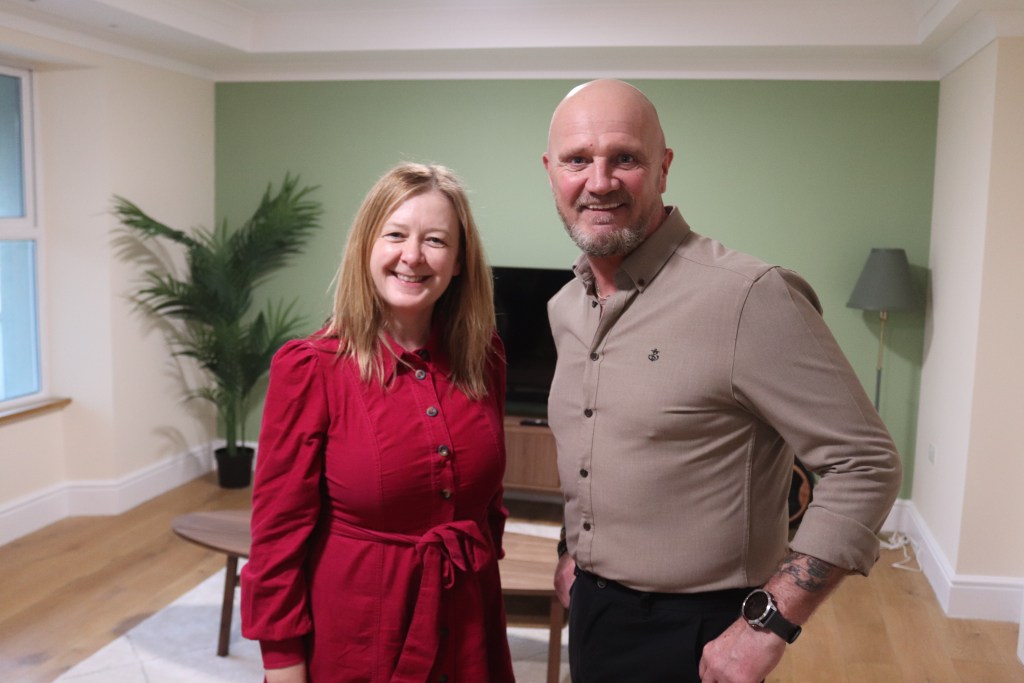 Cabinet Secretary on the guided tour from registered manager Jonathan Lewis