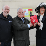 Henry Gilbert of Heartbeat Trust UK, Max Boyce and High Sheriff of West Glamorgan, Melanie James JP.