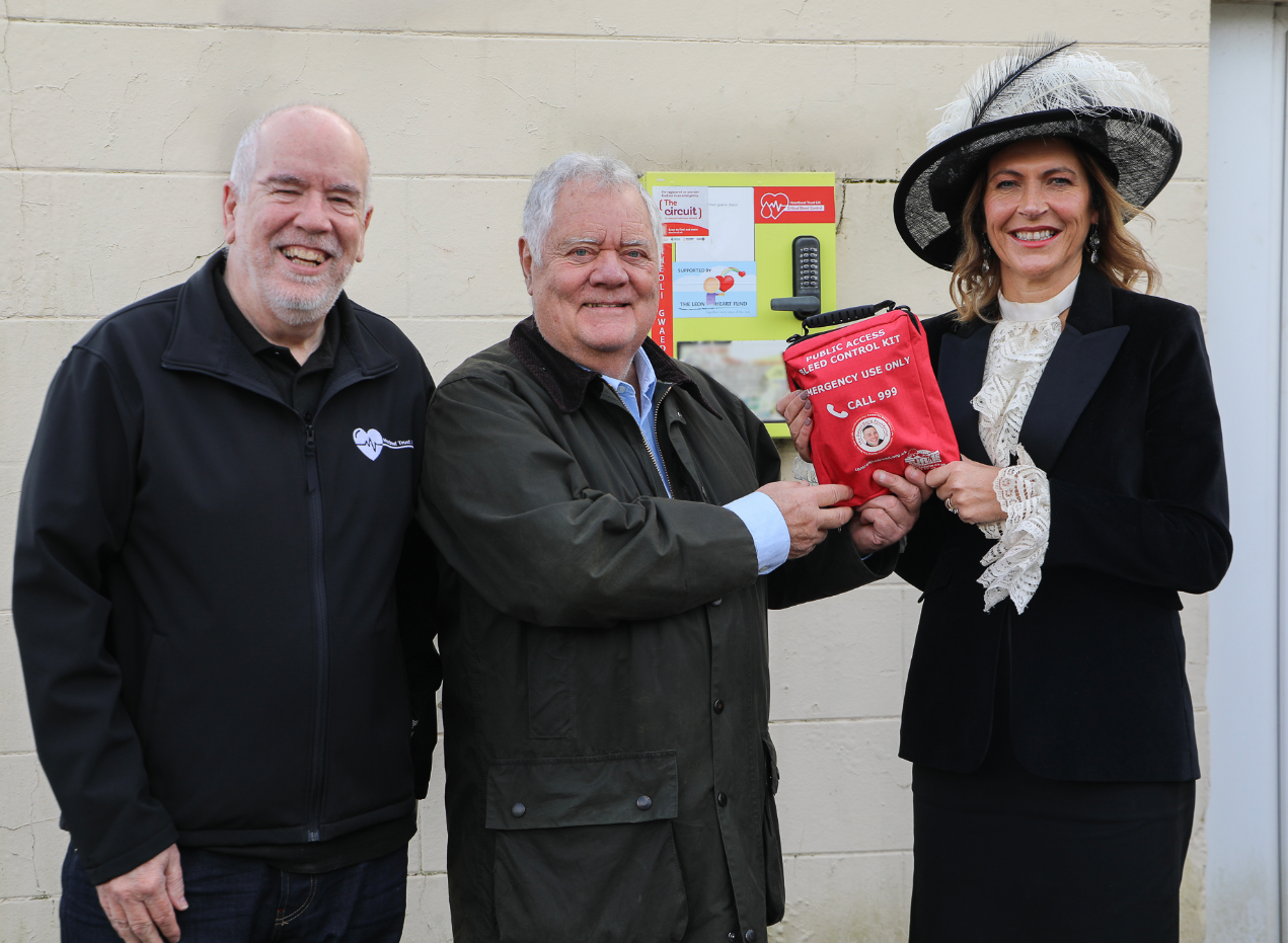 Henry Gilbert of Heartbeat Trust UK, Max Boyce and High Sheriff of West Glamorgan, Melanie James JP.