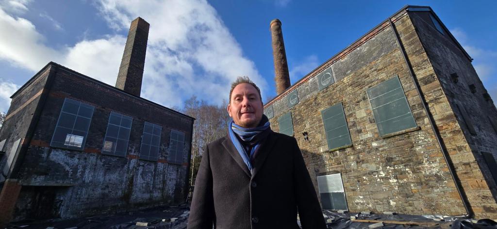 Council leader Rob Stewart at the Vivian and Musgrave Engine Houses. Pic: Swansea Council