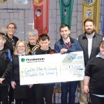 Persimmon Homes West Wales has donated £3,000 to Queen Elizabeth High School to upgrade their outdoor sensory learning area