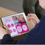 The House of Memories app being used