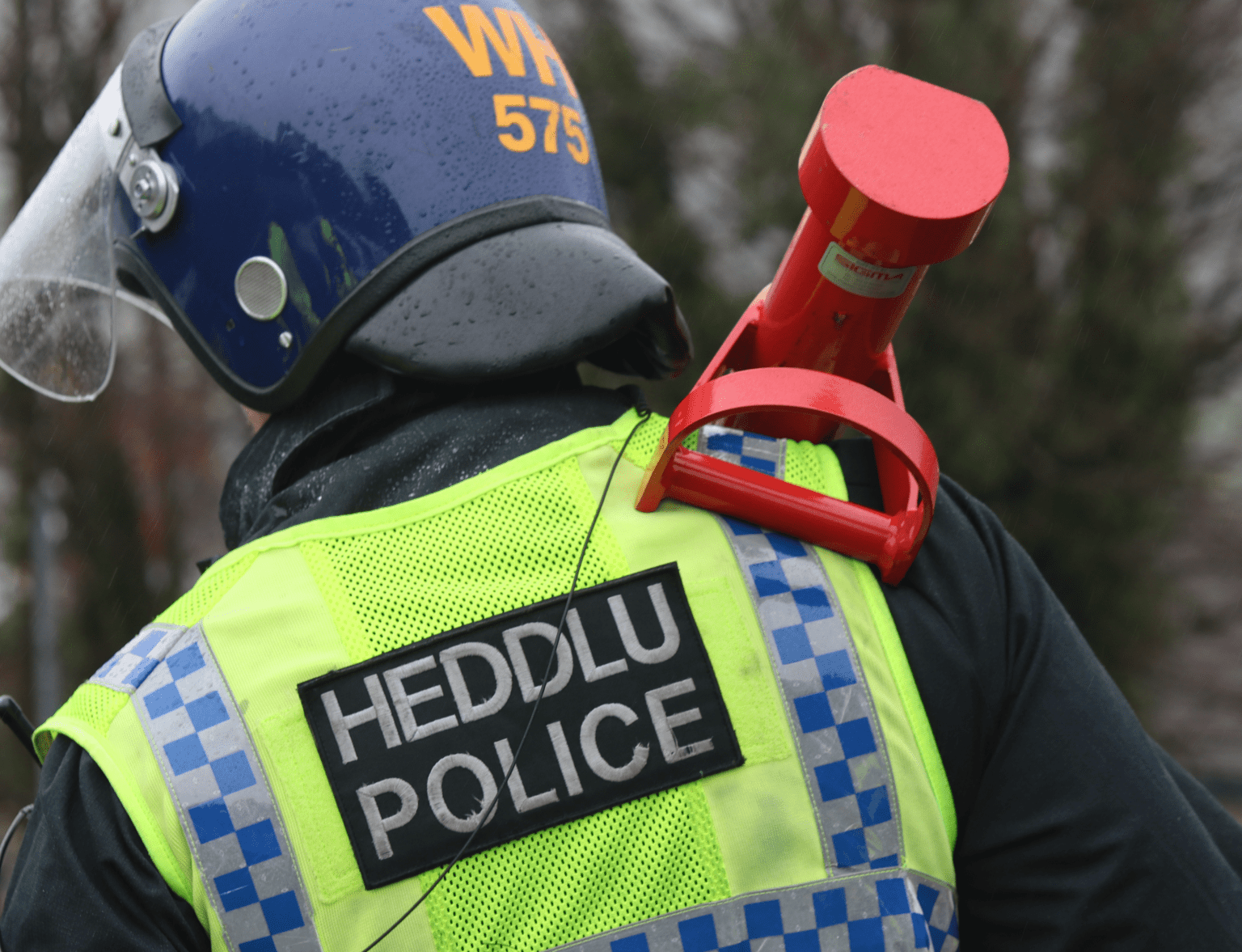 Dyfed Powys Police Officer raiding cannabis farm
