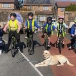 Children from Penyrheol Primary School