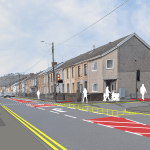 Artist's impression of Sandy Road improvements