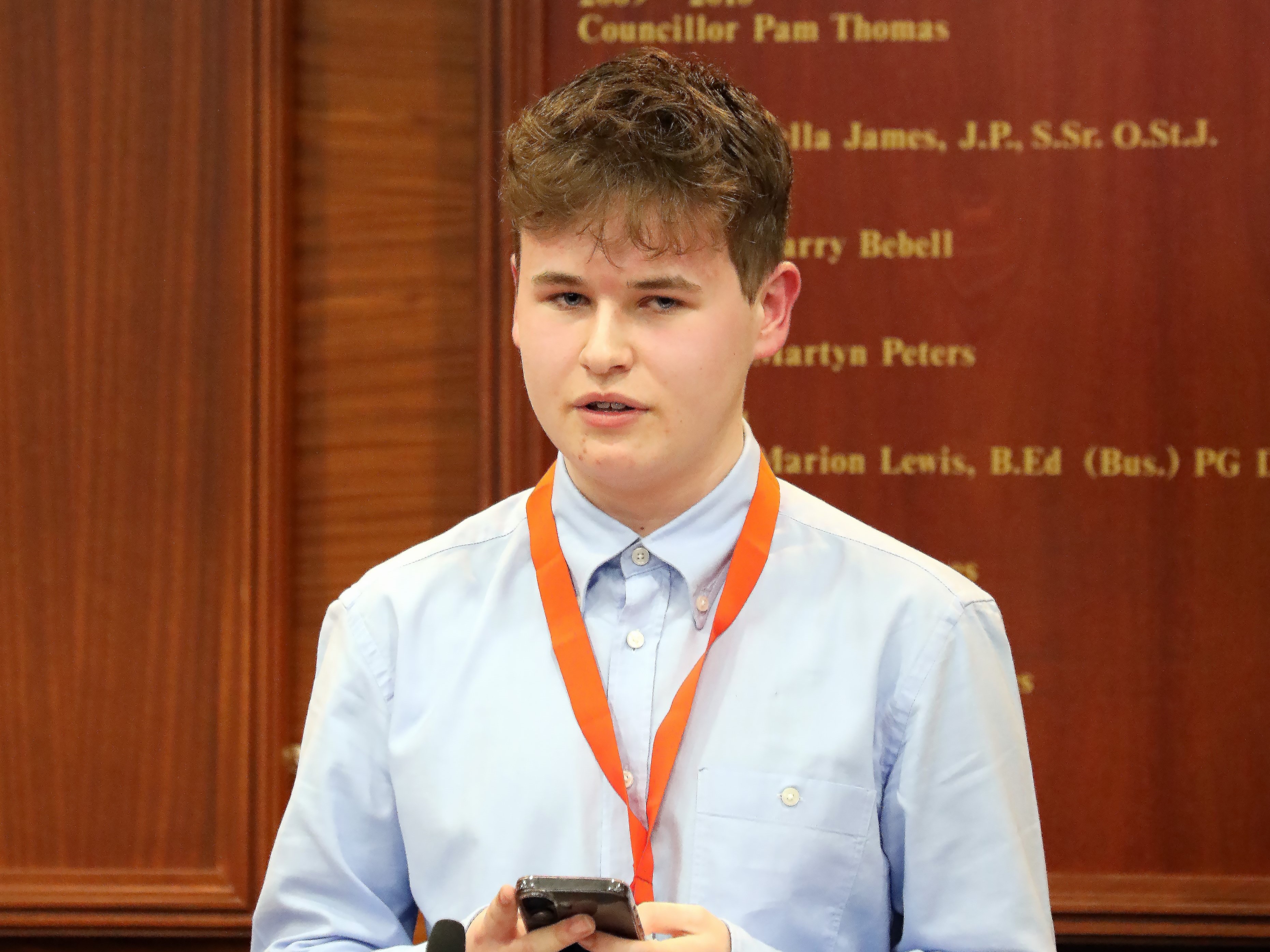 Neath Port Talbot Youth Mayor, Jake Dorgan